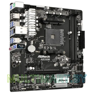 Материнская плата ASRock AB350M картинка 3